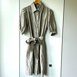 Pink Tartan silk dress, sz 6